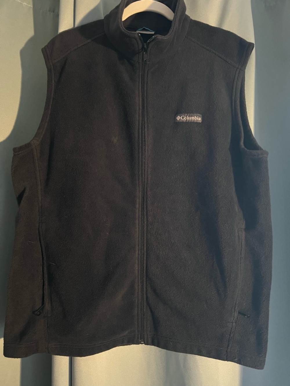 Columbia Black Fleece Full-Zip Vest L